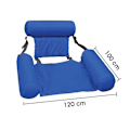 Pikkukuva 2 / 4: Sininen kelluva tuoli uima-allaspaikka Ilmatäytettävä Lazy Water Bed Loung DXGHC