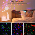 Miniatyrbillede 6 af 6: Børne skrivebordslampe, Studie bordslampe med penneholder, Automatisk farve