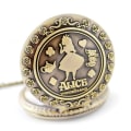 Miniatyrbilde 3 av 5: Alice bronse kvarts lommeur kjede klokke engros