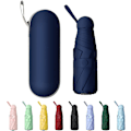 Miniatyrbillede 1 af 6: Mini Vindtæt Foldbar Rejse Paraply, Sol & Regn Paraplyer, Com