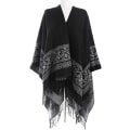 Miniatyrbilde 5 av 5: Poncho Sjal Elegant Varm Åpen Til Kvadrat Høst Vinter Kvinne DXGHC