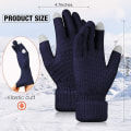 Miniatyrbillede 2 af 7: 4 Par Dame Vinter Touchscreen Handsker Varme Fleeceforet Strik