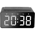 Miniatyrbild 1 av 6: Multifunktionell Bluetooth 5.0 LED-högtalare med digital väckarklocka