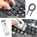 Miniatyrbillede 4 af 4: Mørkegrå 7 i 1 Værktøjs Tastaturbørste - Multifunktionel Rengøring