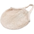 Miniatyrbillede 2 af 5: Net Indkøbspose Bomulstov Market Genanvendelig Net Tote Bag med Lo