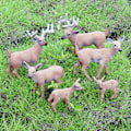 Miniatyrbillede 2 af 5: 7 Julepynt Hvidhalehjort Model Kreativ Kage Dec