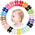 Miniatyrbilde 1 av 5: 40-pak Sløyfe Hårklipp, 2\" Grosgrain Bånd Hårklipp for Babyer