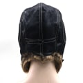 Miniatyrbilde 3 av 7: Hatt i skinn for menn, vintervarm med ørebeskyttelse, vindtett skihjelm (b