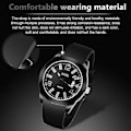 Miniatyrbild 4 av 4: Addies My-1601 Luminous Version Silikon klockarmband Quartz Wa DXGHC