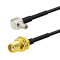 Pikkukuva 2 / 5: 4G-antenni SMA-naaras TS9-uros -sovitinjohto 2 kpl Ulkoantenni Reititin TS9-JW/SMA-K/RG174/20cm