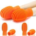 Miniatyrbillede 1 af 5: 4 stk. Tromme Dæmper Tromme Dæmper Silikon Orange Trommestikke Lydløs