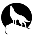 Miniatyrbillede 1 af 5: Ulv Bilsticker Totem Reflekterende Bilsticker Ulv Bilsticker DXGHC
