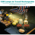 Miniatyrbillede 7 af 7: Genopladelig LED-Overlygte Foldbar LED Konstruktions Spotlight 3