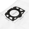 Pikkukuva 4 / 5: 8 Pakkaus Suodatinpusseja Imurin Pusseille Karcher WD4 WD5 WD6 MV