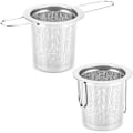 Miniatyrbillede 1 af 7: 2-pak Te-si, Rustfrit Stål Te-infuser Kurv Siddende I