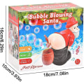 Miniatyrbild 6 av 6: Jultomte-Bubbelblåsare Leksaksdekorationer, Rolig Jultomte Automatisk Rapbubbelmaskin med Blinkande Ljus & Musik, Jul
