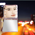 Miniatyrbillede 2 af 7: Kosmetisk Spejl Med LED-Lys, Glas Foldbart Makeup Spejl Til