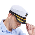 Miniatyrbillede 3 af 6: Marine Admiral Hat i Blå - Justerbar