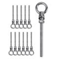 Miniatyrbilde 1 av 5: Øyebolt - M8 x 80 mm Øyebolt - M8 Løfteøye - 304 Rustfritt Stål