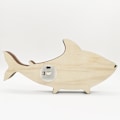 Miniatyrbillede 4 af 5: Havdyr Træhåndværk Kreativ Ocean Stil Træudskårne Fisk