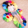 Miniatyrbillede 6 af 7: Smilende Ansigt Plys Pude Pudemadras Sofa Pude Farverig