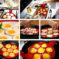 Miniatyrbillede 5 af 5: Silikon Pandekageform, 7 Ringe Pandekage Maker, Non-Stick Køkken DXGHC