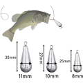 Miniatyrbilde 2 av 5: Fiskesinker i dråpeform - Fiskevekter