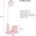Miniatyrbillede 5 af 5: Børne skrivebordslampe, Studie bordslampe med penneholder, Automatisk farveskift