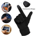 Miniatyrbilde 5 av 5: Vintervarme Touchscreen-hansker for menn og kvinner - Termisk Suede Fleece