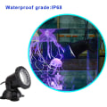 Miniatyrbilde 3 av 6: Fargeskiftende damlampe, IP68 vanntett dimmbar 36 LED damlampe