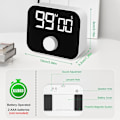 Miniatyrbillede 2 af 5: Digital Køkken Timer, Stor LED Display Magnetisk Nedtællingstimer