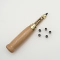 Miniatyrbillede 3 af 5: Håndstans Sæt med 6 Spidser til Læder, Papir, Bog, Håndværk - 1,5 mm