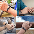 Miniatyrbillede 3 af 5: 2 stk Sorte Nautiske Armbånd Mænds Håndlavet Nylonreb Flettet B