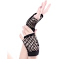 Miniatyrbillede 1 af 5: Par Fishnet Handsker, Sorte Fishnet Handsker Fingerløse
