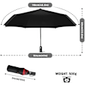 Miniatyrbillede 6 af 7: Automatisk Foldbar Paraply til Mænd og Kvinder - Solbeskyttelse Anti-UV
