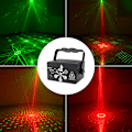 Miniatyrbillede 1 af 4: 6-huls mini ktv laserlampe USB jule stjernehimmel projektor