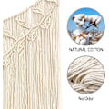 Miniatyrbild 4 av 7: Macrame Väggbonad, Vävd Gobeläng, Modern Chic Vävd Konst, Handgjord