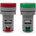 Miniatyrbillede 3 af 5: Rund LED Spændingsmålerindikator – AC20-500V, 22 mm Digital Volt