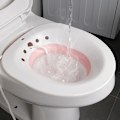 Miniatyrbillede 3 af 5: Ældre Postpartum Hæmorider Patient Toilet Sitz Bad Kar Bad Bidet Ny（Pink）