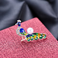 Miniatyrbillede 2 af 4: Elegant Dame Broche Pæon Corsage Zirkon Broche Nål