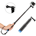 Miniatyrbillede 3 af 6: Selfie Stick Teleskopisk Stang Udvidbar Aluminiumhåndtag Monopod