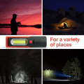 Miniatyrbillede 5 af 5: LED+COB Lommelygte Inspektionslampe Campinglys, Håndfri Garage Arbejde