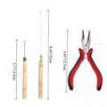 Miniatyrbild 5 av 5: TG 4 i 1 Salon 500st Microring Set Microringar, Loop Needle Microring Microring Needle Zonge Tool Set för hårförlängning