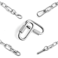 Miniatyrbilde 5 av 7: 8mm Hurtigkobling Oval Karabinkjede Hurtigkoblinger Connector 4stk M8