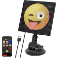 Miniatyrbillede 1 af 5: Pixel Display Skærm, Smartphone App Kontrol LED Bilskilt Skærm med 32x32 Pixel Tilpasset Tekst Mønster Animations Program