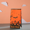Miniatyrbillede 3 af 5: 80 stk. 80g kraftpapirposer tote papirpose Halloween slikpose f