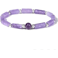 Miniatyrbillede 5 af 5: Amethyst slankende armbånd ankelkæde Naturlig krystal helbredende sten Tab Mode Smykker Vægt Kvadratisk ankelkæde Sundhedspleje Vær