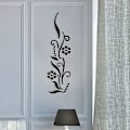 Miniatyrbild 2 av 5: 3D Blomma Akryl Väggdekal Svart för Sovrum Vardagsrum Soffa