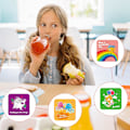 Miniatyrbillede 6 af 6: 60 stk. Madkasse-noter til børn Motiverende Madkasse-noter Bekræftelser Inspirerende Søde Skolefrokostkort til drenge