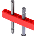 Miniatyrbillede 3 af 5: 5 stk. 12 Hulls Bits Holder Bit Opbevaringsstrimmel Hex Skaft Skruetrækker C